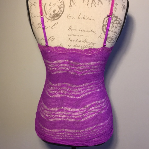 NWOT Free People fuchsia lace tank top XS - Picture 5 of 8